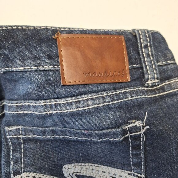 Maurices Boot Cut Jeans Denim Pants Womens 7 8 Short Petite - Picture 8 of 9